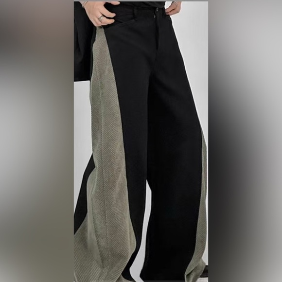 ✨Host Pick✨Chic Two-Tone Wide-Leg Pants - Picture 1 of 11